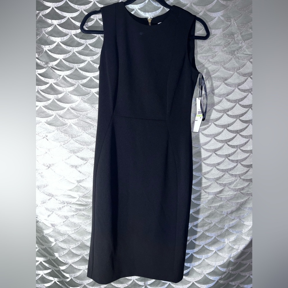 Sleeveless Sheath Dress: Calvin Klein